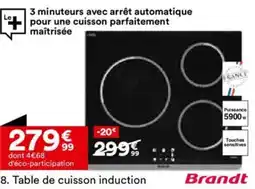 BUT Table de cuisson induction offre