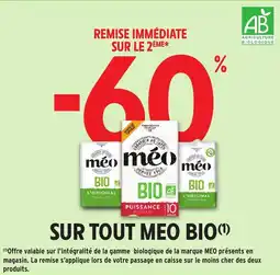 Intermarché Hyper Sur tout meo bio offre