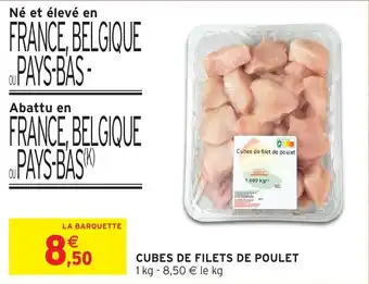Intermarché Hyper Cubes de filets de poulet offre