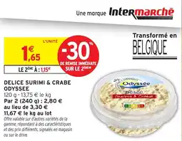 Intermarché Hyper Delice surimi & crabe odyssee offre