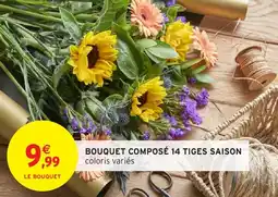 Intermarché Hyper Bouquet composé 14 tiges saison offre