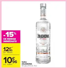 Carrefour Vodka ZOLADKOWA offre