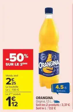 Carrefour Market ORANGINA offre