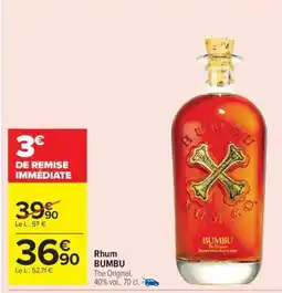 Carrefour Market Rhum Bumbu offre