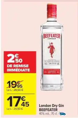 Carrefour Market London Dry Gin BEEFEATER offre
