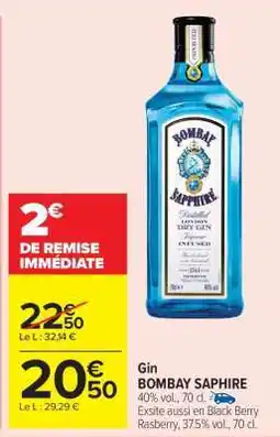 Carrefour Market Gin BOMBAY SAPHIRE offre