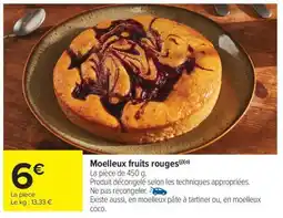 Carrefour Market Moelleux fruits rouges offre