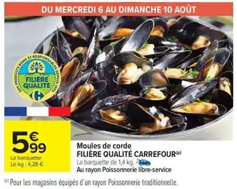 Carrefour Market Moules De Corde offre