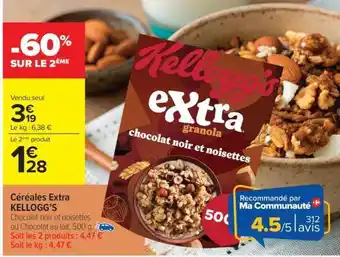 Carrefour Market Céréales Extra KELLOGG'S offre