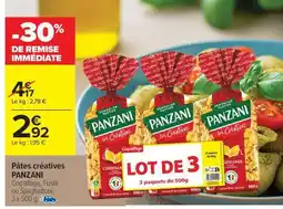 Carrefour Market PATES CREATIVES PANZANI offre