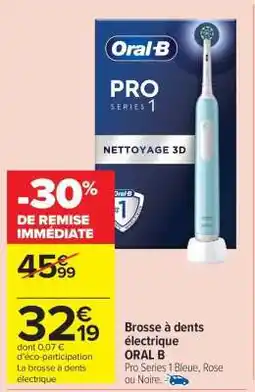 Carrefour Market Brosse à dents électrique Oral-B offre