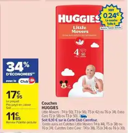 Carrefour Market Couches HUGGIES offre