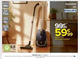 Carrefour Market Aspirateur sac PHILIPS offre