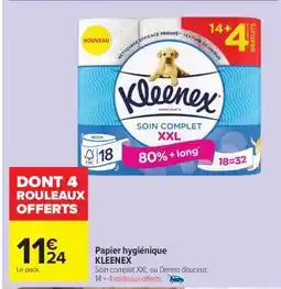 Carrefour Market PAPIER HYGIÉNIQUE KLEENEX offre