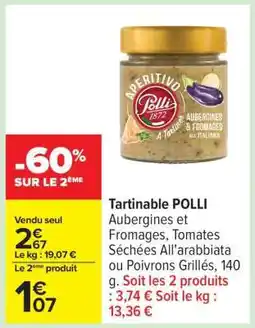 Carrefour Tartinable POLLI offre