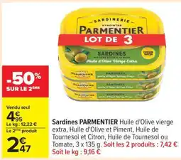 Carrefour Sardines Parmentier offre
