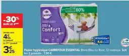 Carrefour Papier hygiénique CARREFOUR ESSENTIAL offre
