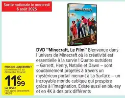 Carrefour DVD Minecraft, Le Film offre