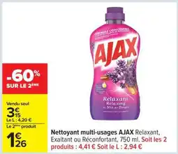 Carrefour Nettoyant multi-usages AJAX Relaxant offre