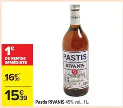 Carrefour Pastis RIVANIS offre