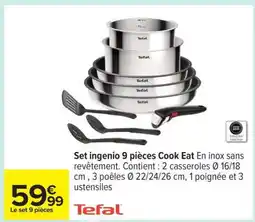 Carrefour Set ingenio 9 pièces Cook Eat offre