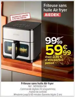 Carrefour Friteuse sans huile Air fryer offre