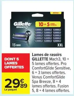 Carrefour Gillette Mach3 offre