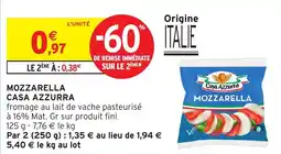 Intermarché Hyper Mozzarella casa azzurra offre