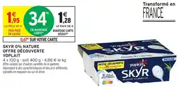 Intermarché Hyper Skyr 0% nature offre découverte yoplait offre
