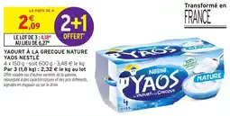 Intermarché Hyper Yaourt à la grecque nature yaos nestlé offre