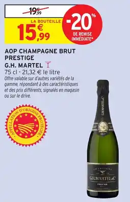 Intermarché Hyper Aop champagne brut prestige gh.martel offre