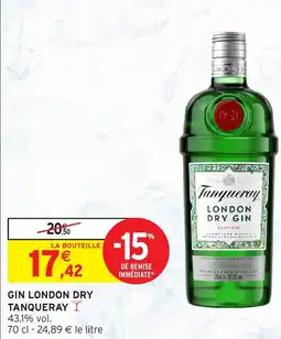 Intermarché Hyper Gin london dry tanqueray offre