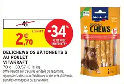 Intermarché Hyper Delichews os bâtonnets au poulet vitakraft offre