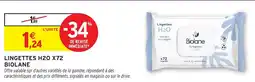 Intermarché Hyper Lingettes h20 x72 biolane offre