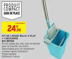 Intermarché Hyper Kit de lavage balai a plat + 1 recharge big bross offre