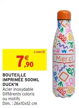 Intermarché Hyper Bouteille imprimée duck'n offre
