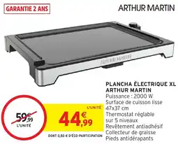 Intermarché Hyper Plancha électrique xl arthur martin offre