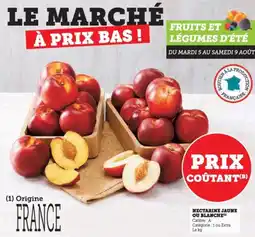 Super U Nectarine jaune ou blanche offre