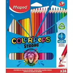 Carrefour MAPED 24 crayons de couleurs Colors peps Strong offre