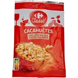 Carrefour CARREFOUR CLASSIC' Cacahuètes grillées et salées offre
