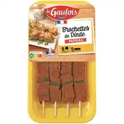 Carrefour LE GAULOIS Brochettes de Dinde offre