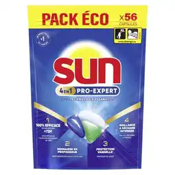 Carrefour SUN Capsules pour lave-vaisselle Pack Éco offre