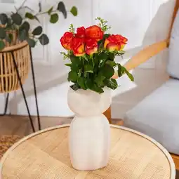 Carrefour Bouquet duo de roses et solidagos offre