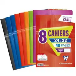 Carrefour CLAIREFONTAINE Lot de 8 cahiers offre
