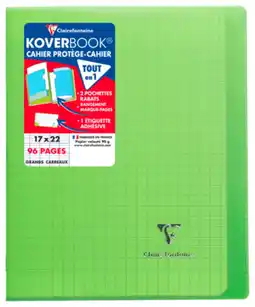 Carrefour Market CLAIREFONTAINE SUR TOUS LES CAHIERS KOVERBOOK 96 PAGES offre