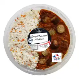 Carrefour Market Plat cuisiné rougail saucisse et riz créole LECHEF offre