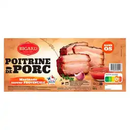 Carrefour Market Poitrine de porc sans os marinade saveur Provençale BIGARD offre