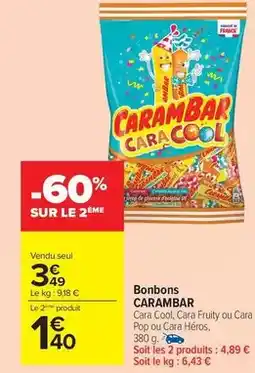 Carrefour Drive Carambar - bonbons offre