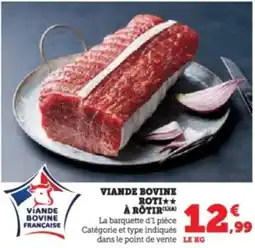 Super U Viande bovine roti a rotir offre
