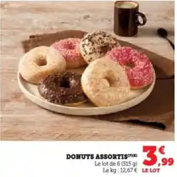 Super U Donuts assortis offre